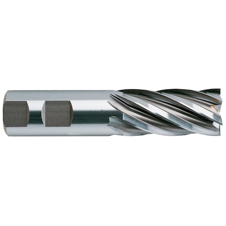 6 Flute Regular Length Tin Coated 8% Cobalt